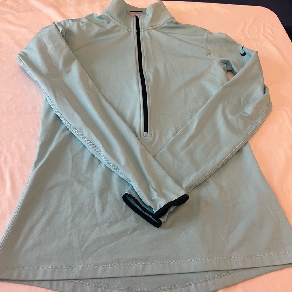 Nike Pro Dri-FIT Women’s Light Blue Half Zip Pullover
